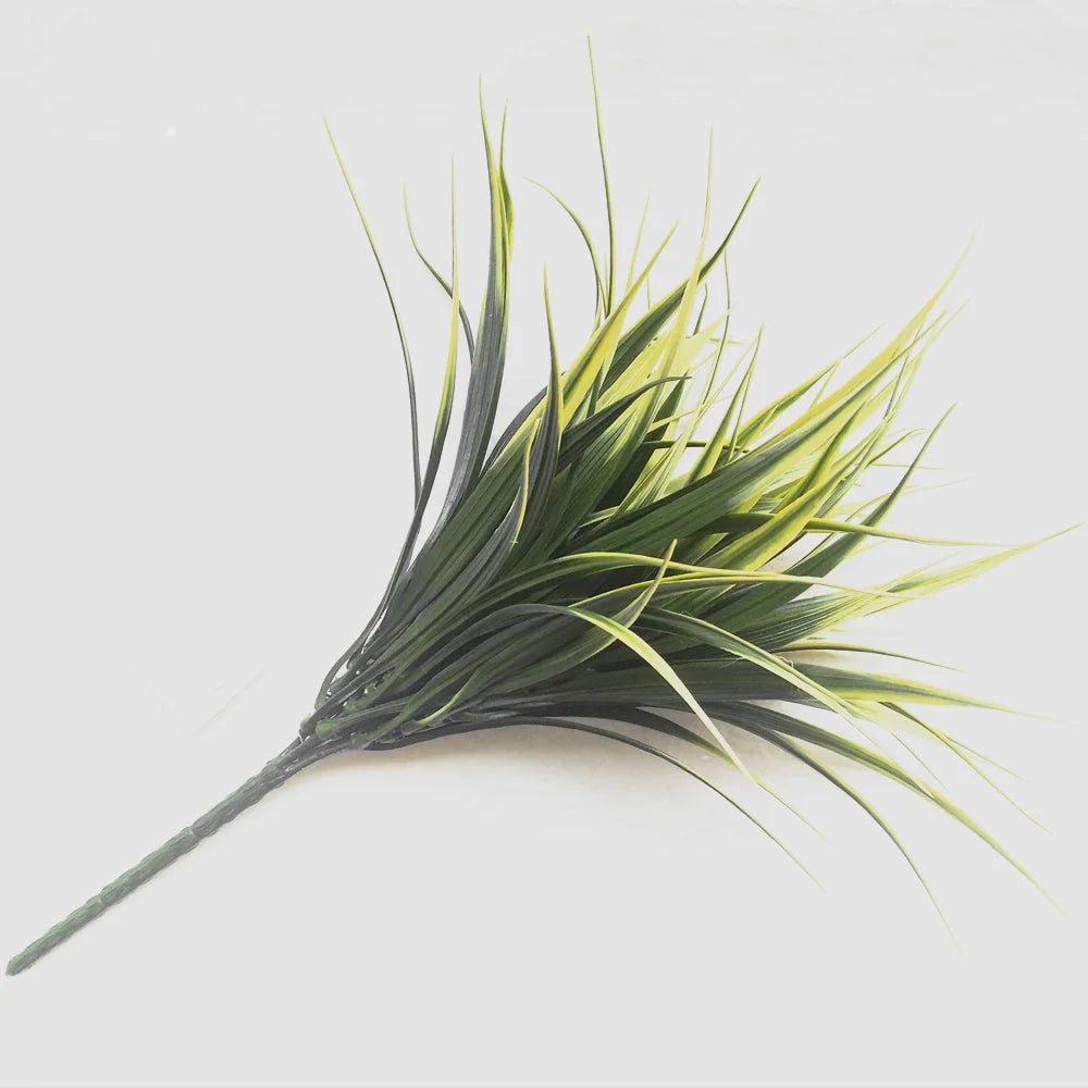 Yellow Tipped Grass Stem UV Resistant 35cm - Artificial