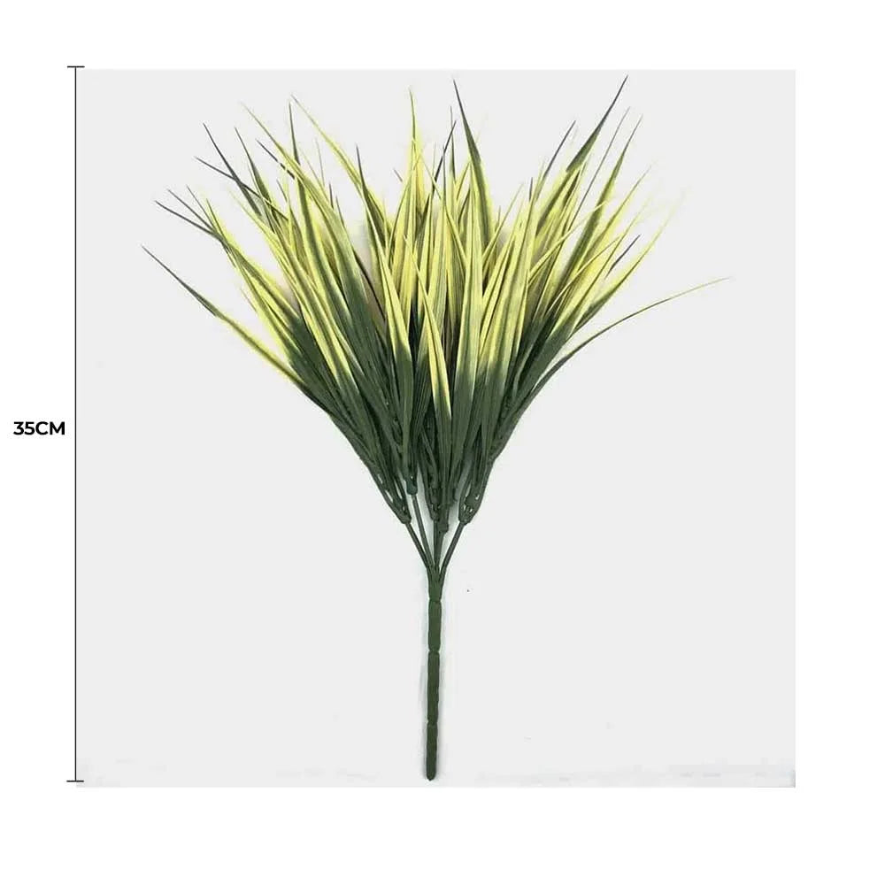 Yellow Tipped Grass Stem UV Resistant 35cm - Home & Garden