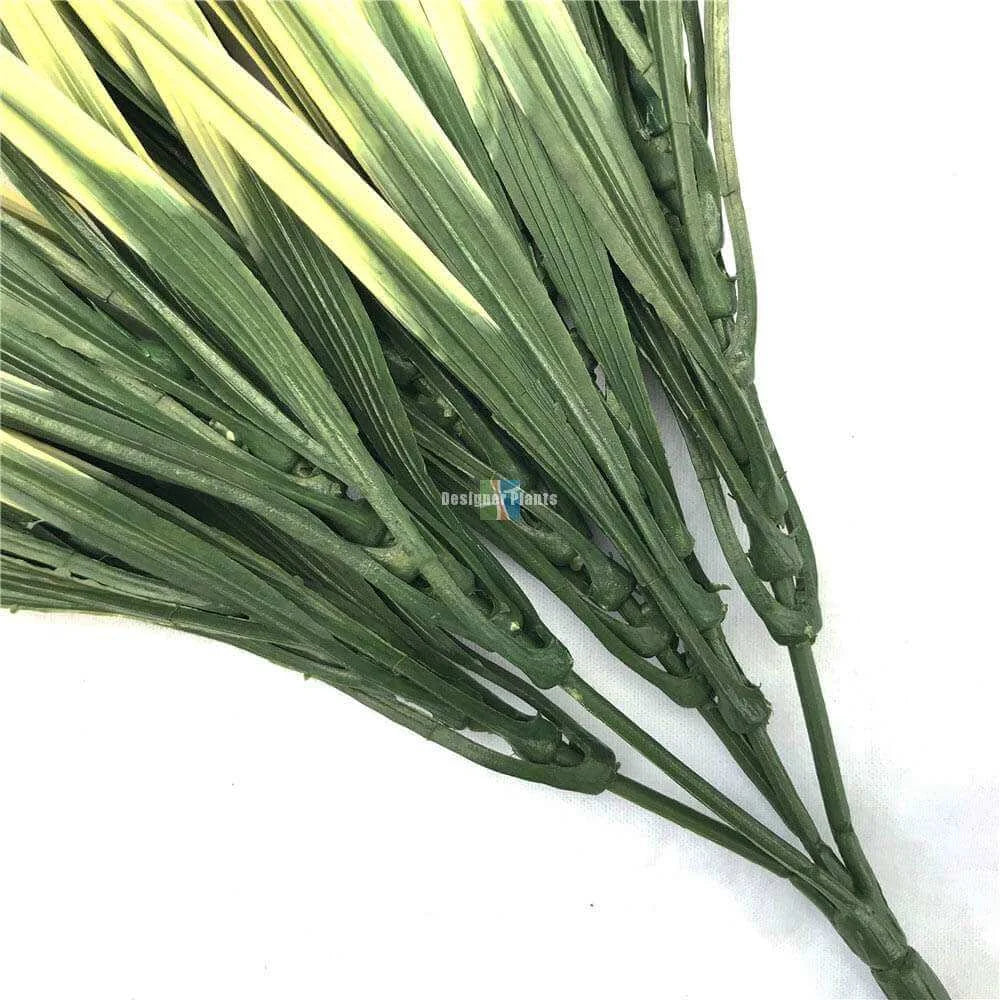 Yellow Tipped Grass Stem UV Resistant 35cm - Home & Garden
