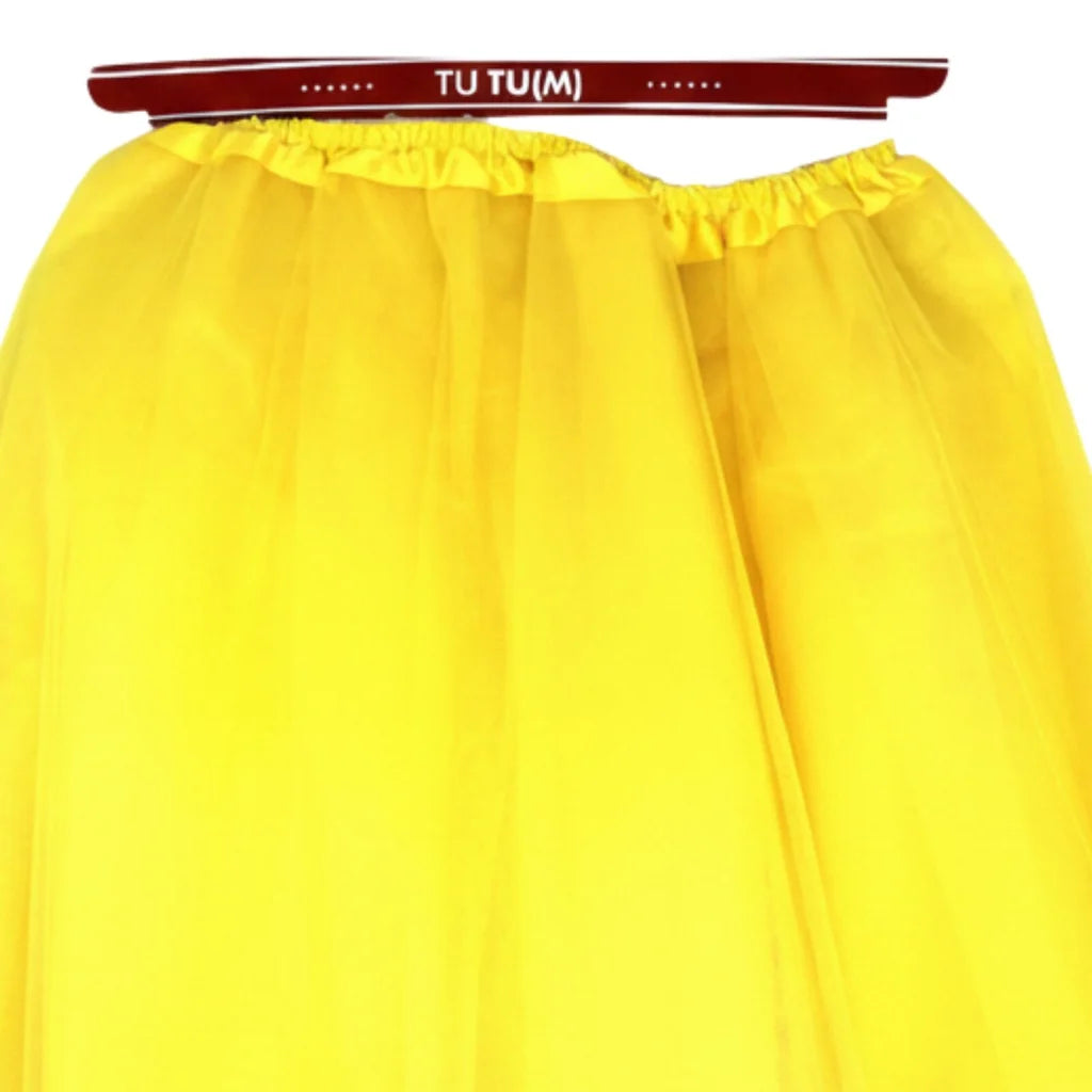 Yellow Tulle Ballerina Tutu – Medium 3-Layer Adult Costume