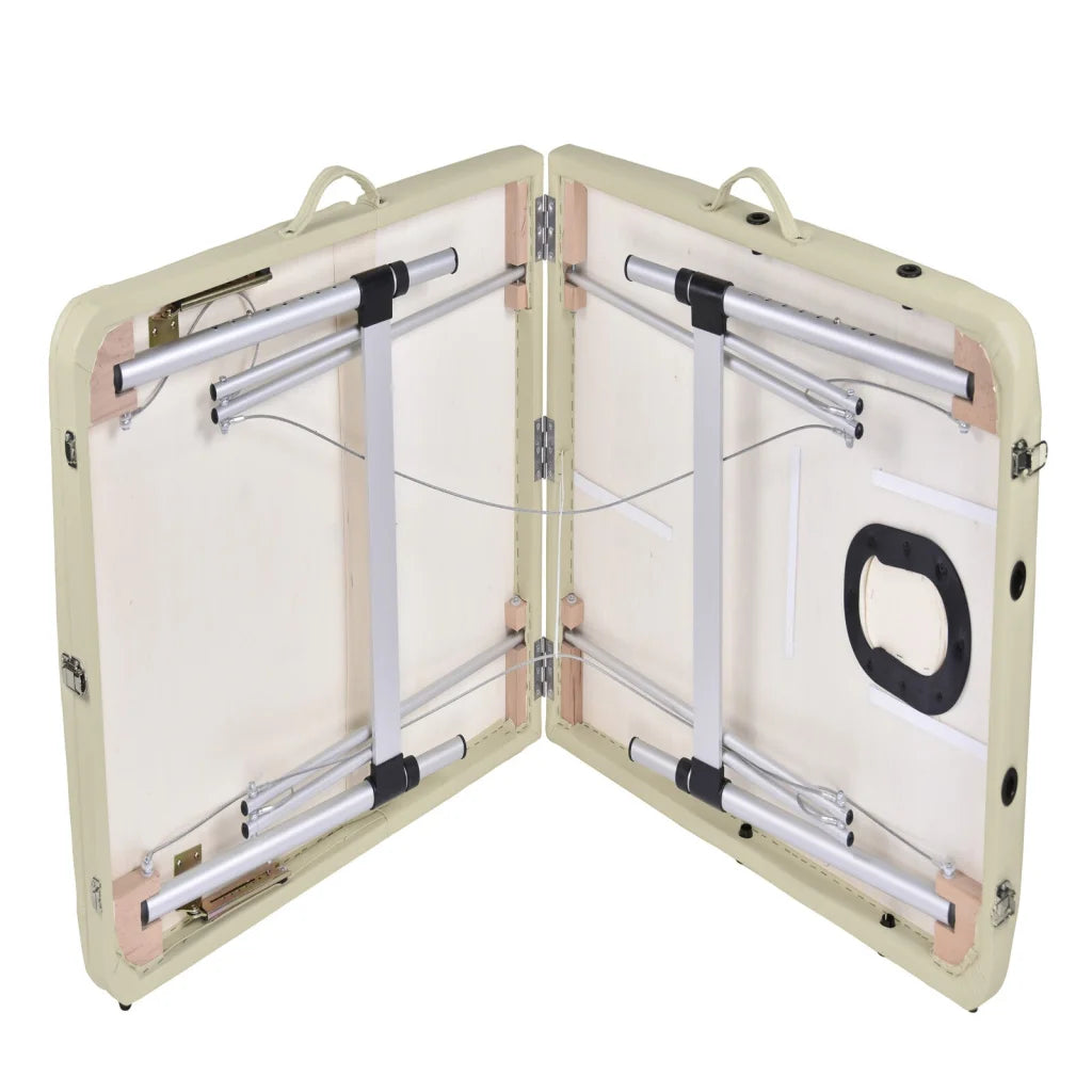 YES4HOMES 3 Fold Portable Aluminium Massage Table Massage