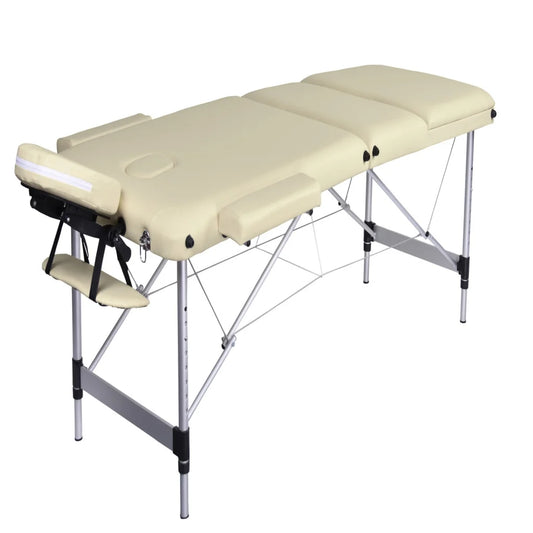 YES4HOMES 3 Fold Portable Aluminium Massage Table Massage