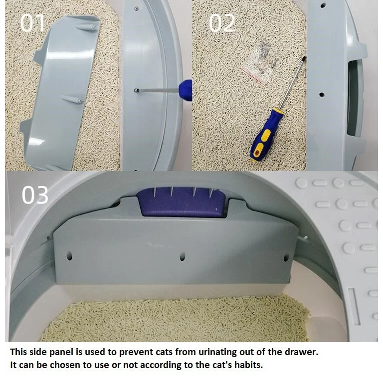 YES4PETS Cat Toilet Litter Box Tray House W Sky window