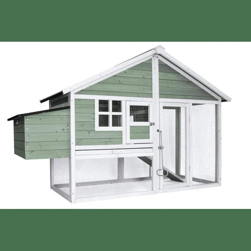 YES4PETS Green Large Chicken Coop Rabbit Hutch Ferret Cat Cage Hen Chook Cat Kitten shown on the product page