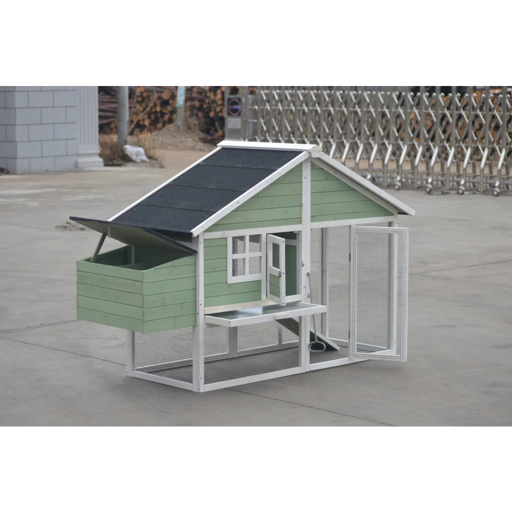 YES4PETS Green Large Chicken Coop Rabbit Hutch Ferret Cat