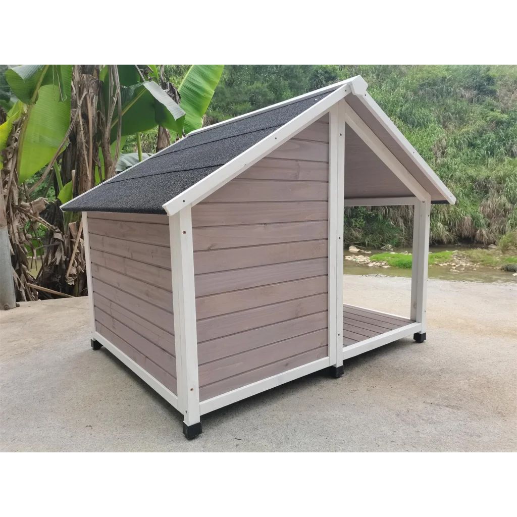 YES4PETS L Timber Pet Dog Kennel House Puppy Wooden Timber