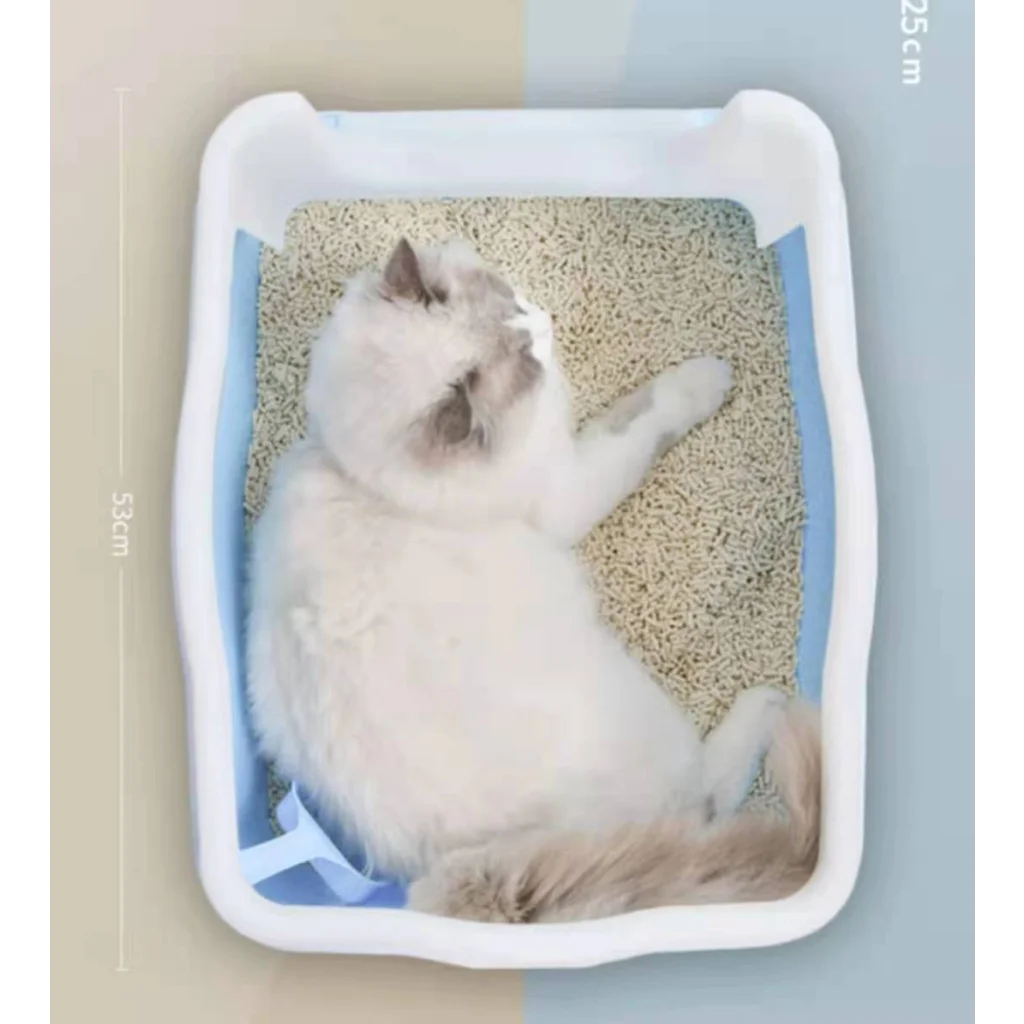 YES4PETS Large Deep Cat Kitty Litter Tray High Wall Pet