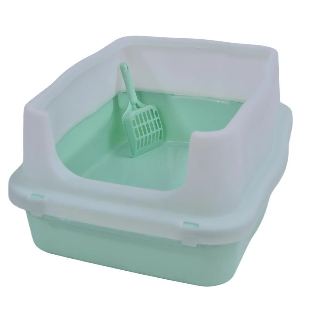 YES4PETS Large Deep Cat Kitty Litter Tray High Wall Pet