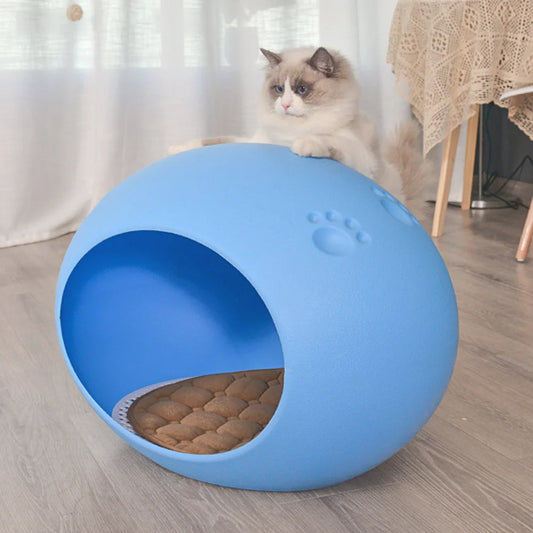 YES4PETS Medium Cave Cat Kitten Box Igloo Cat Bed House Dog