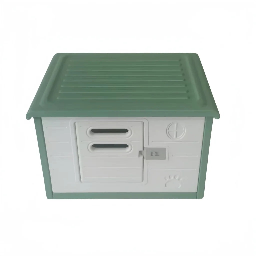 YES4PETS Small Plastic Pet Dog Puppy Cat House Kennel