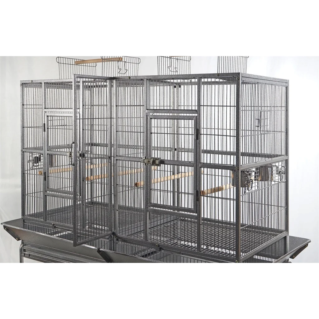 YES4PETS XL 184 cm Bird Cage Pet Parrot Aviary Perch Castor