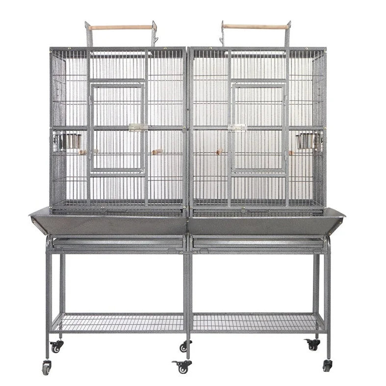 YES4PETS XL 184 cm Bird Cage Pet Parrot Aviary Perch Castor