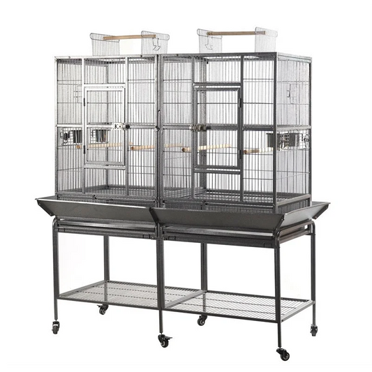 YES4PETS XL 184 cm Bird Cage Pet Parrot Aviary Perch Castor