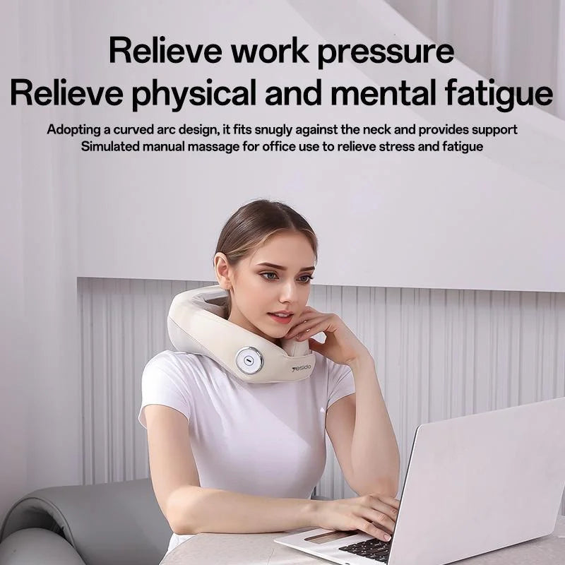 Yesido Mg14 Electric Neck Massager Heat Therapy White