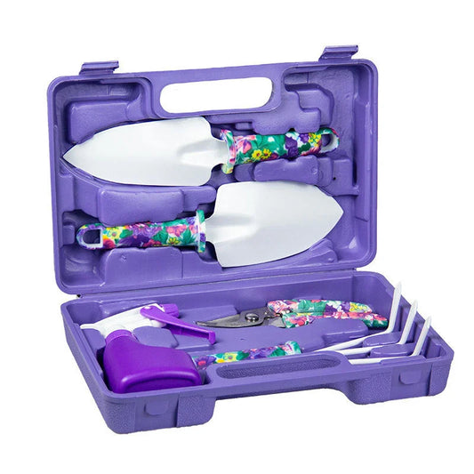 YL/Z05 Purple 5-Piece Compact Gardening Tool Set
