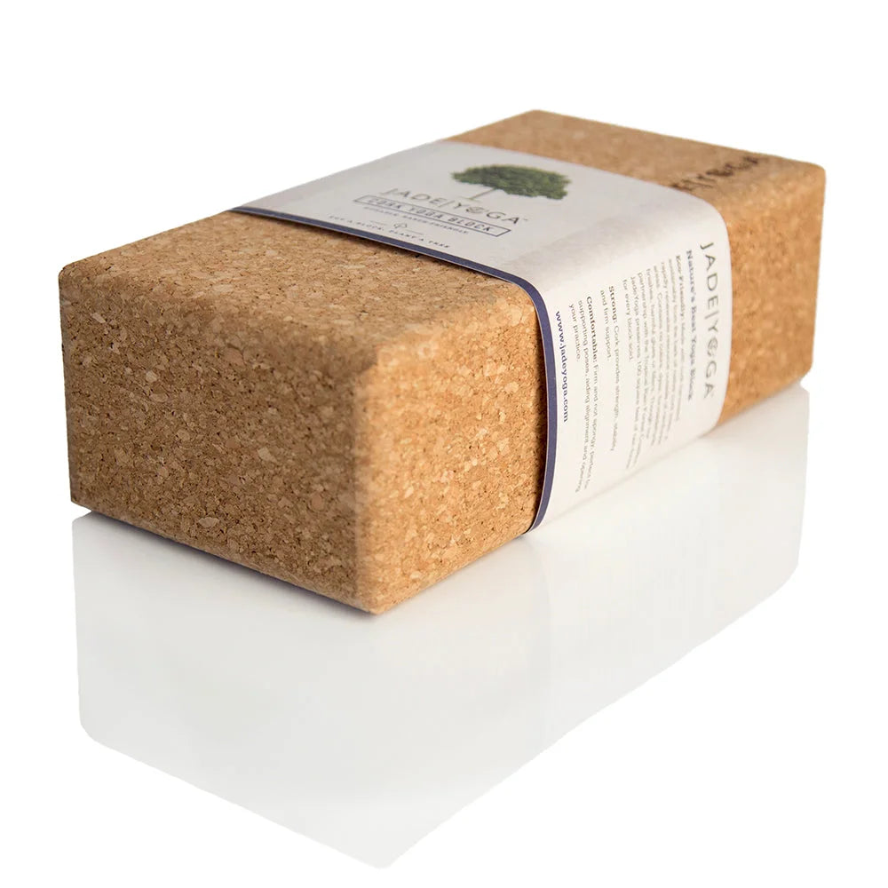 Yoga Block Jade Yoga Cork Small - Sports & Fitness