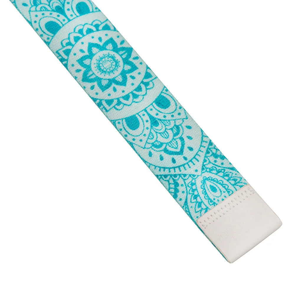 Yoga Design Lab Yoga Strap Mandala Turquoise - Sports &