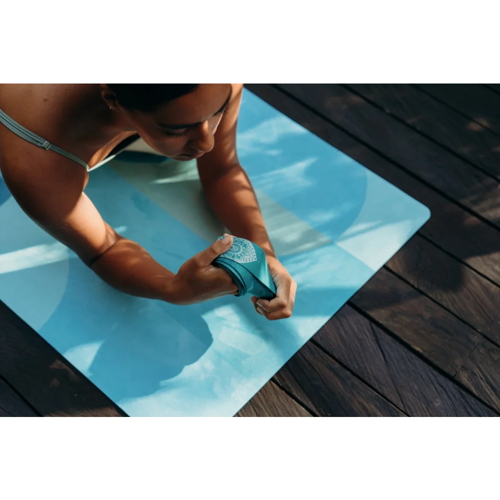 Yoga Design Lab Yoga Strap Mandala Turquoise - Sports &
