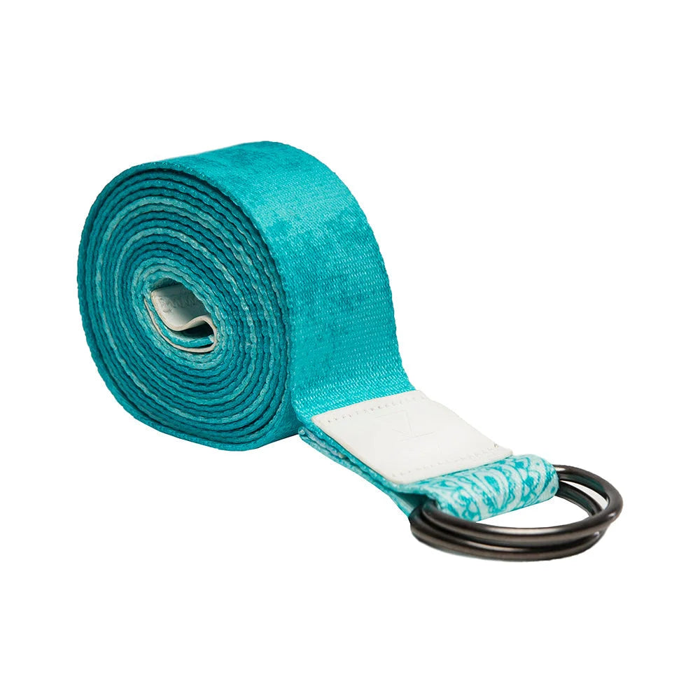 Yoga Design Lab Yoga Strap Mandala Turquoise - Sports &