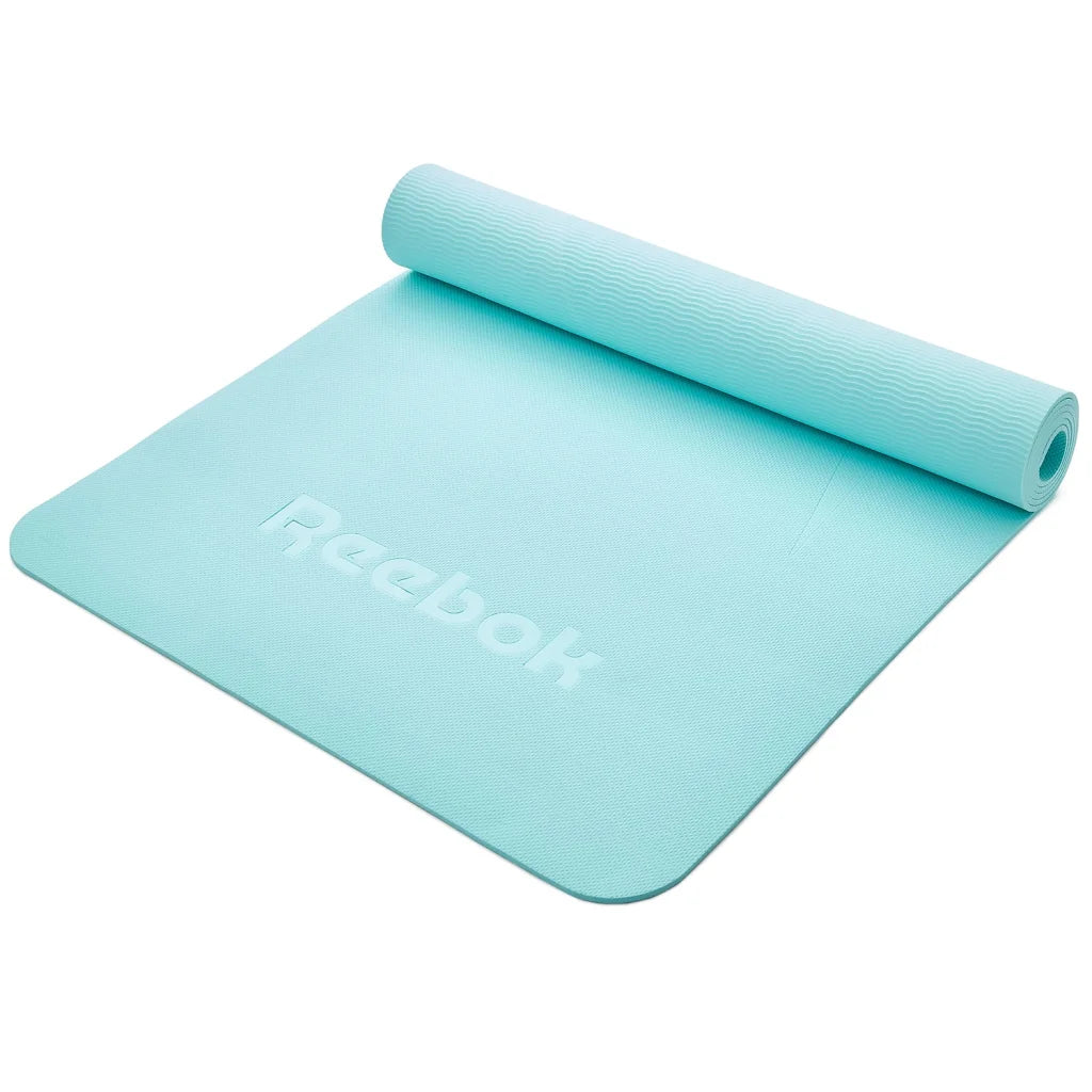Yoga Mat 1.76m x 0.61m x 5mm Blue Reebok - Sports & Fitness
