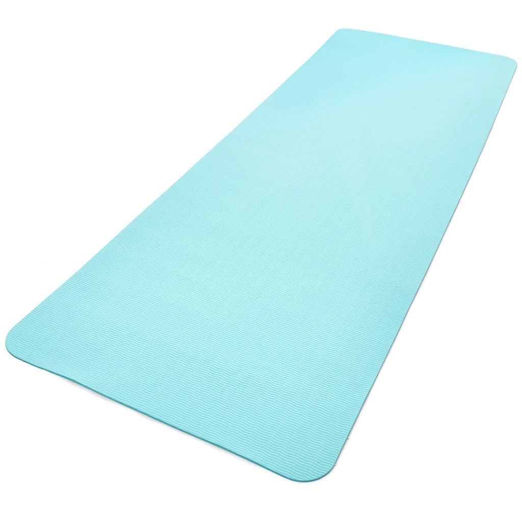 Yoga Mat 1.76m x 0.61m x 5mm Blue Reebok - Sports & Fitness