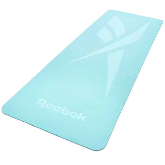 Yoga Mat 1.76m x 0.61m x 5mm Blue Reebok - Sports & Fitness