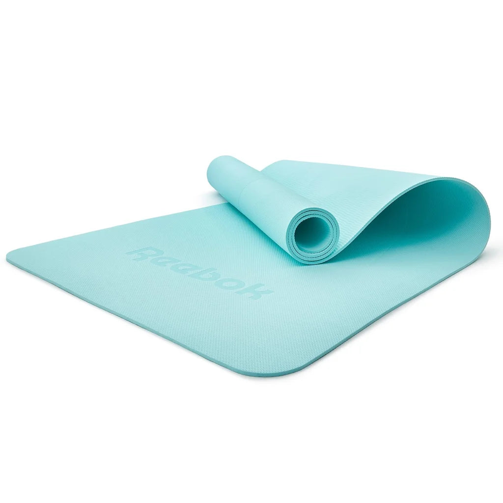 Yoga Mat 1.76m x 0.61m x 5mm Blue Reebok - Sports & Fitness