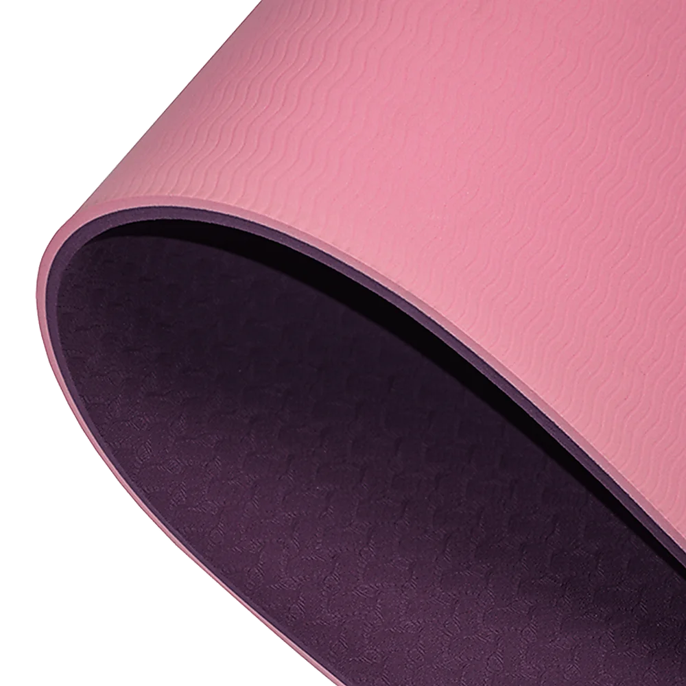 Yoga Mat 8mm TPE Exercise Fitness Gym Pilates Non-Slip Dual