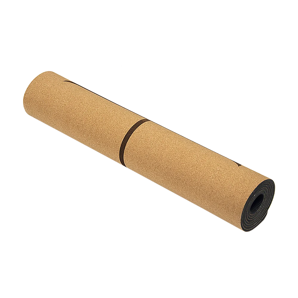Yoga Mat Natural Cork TPE Sports Eco Friendly Exercise