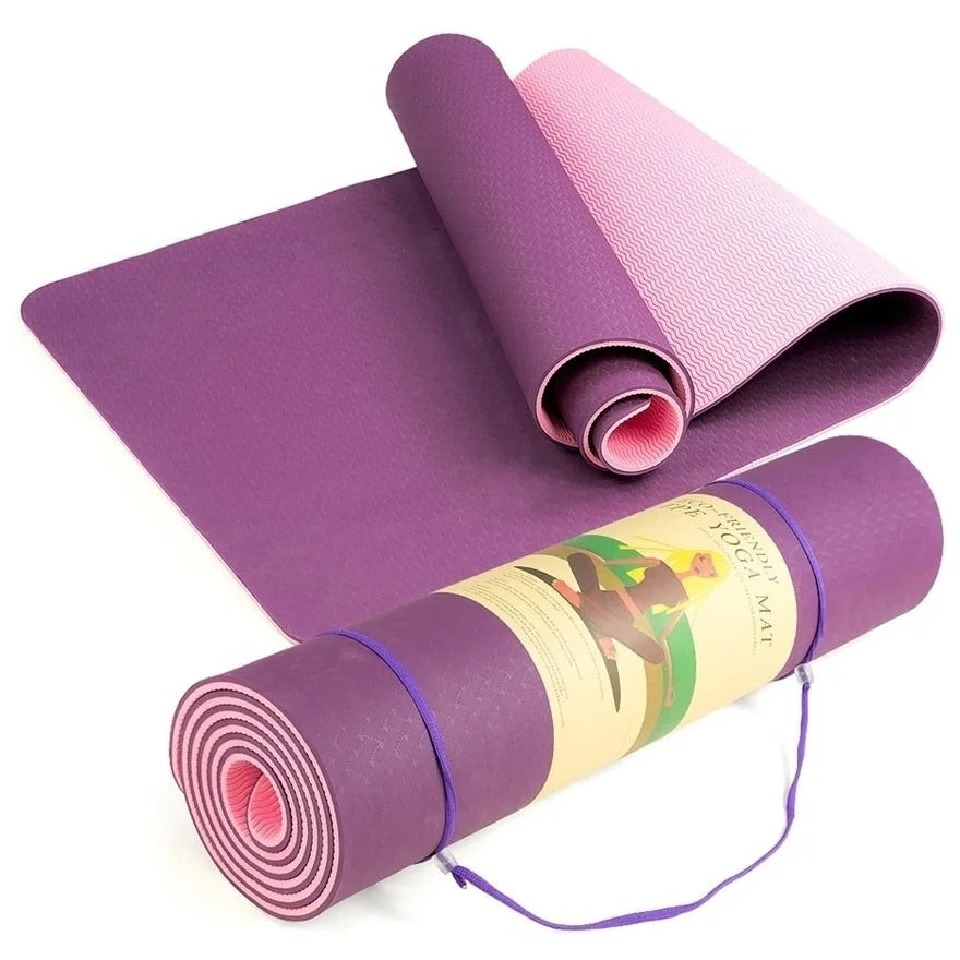 Yoga Mat Non-Slip Light Gym 1830x610x6mm Pilates Home
