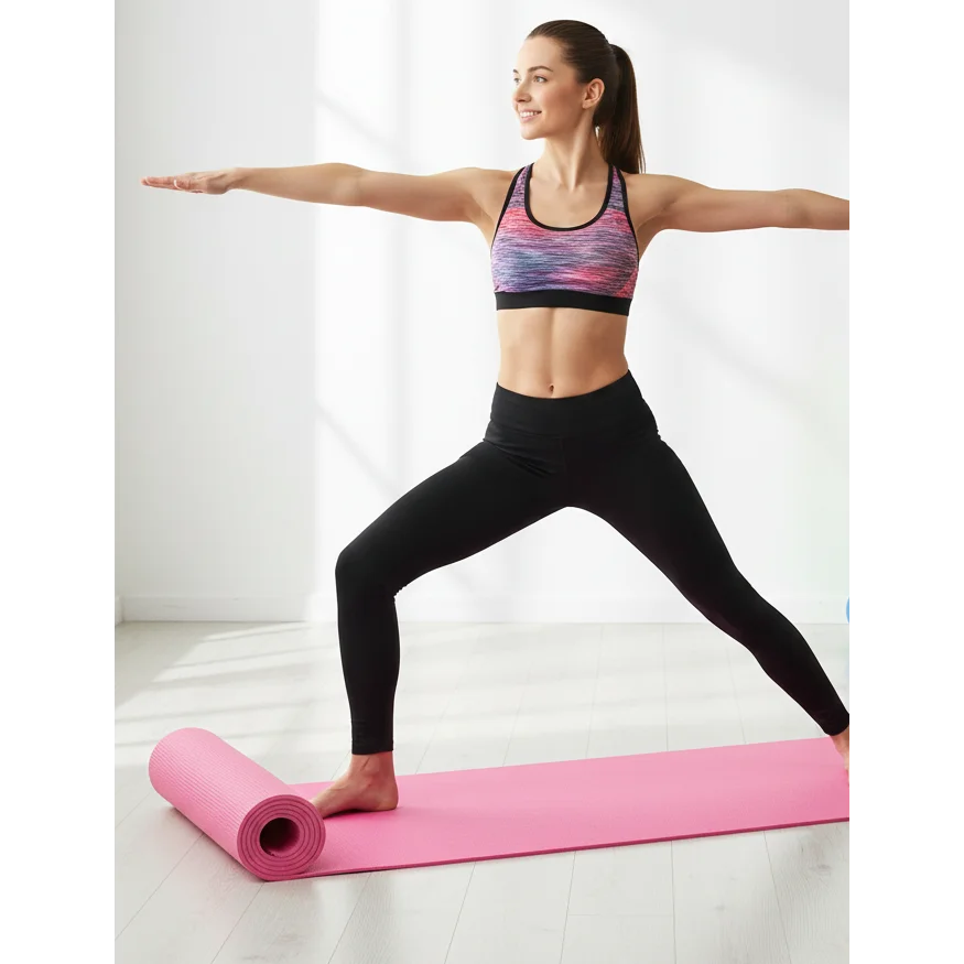 Yoga Mat Non-Slip Light Gym 1830x610x6mm Pilates Home