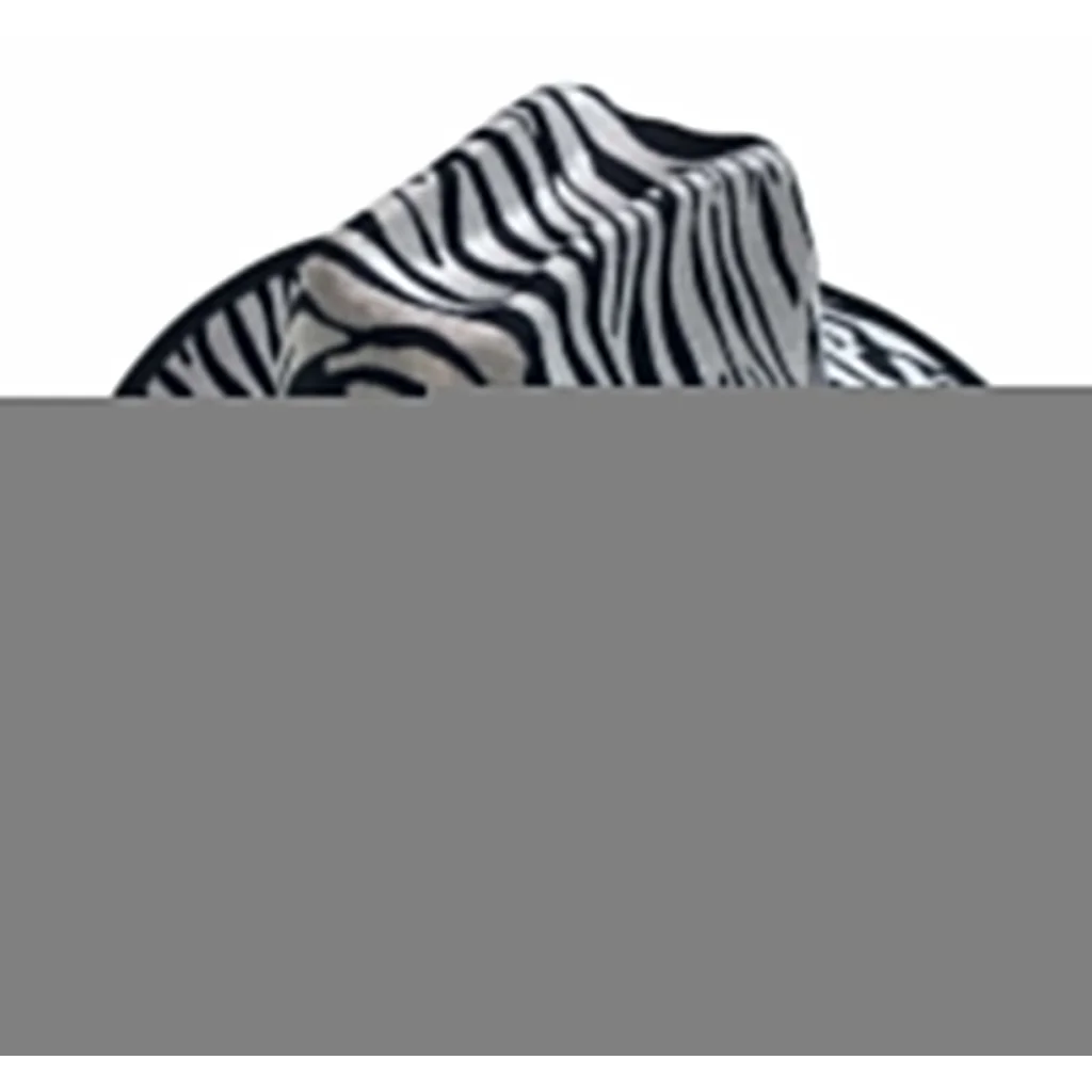 ZEBRA HAT Adult Cowboy Print Wild West Costume Party Fancy