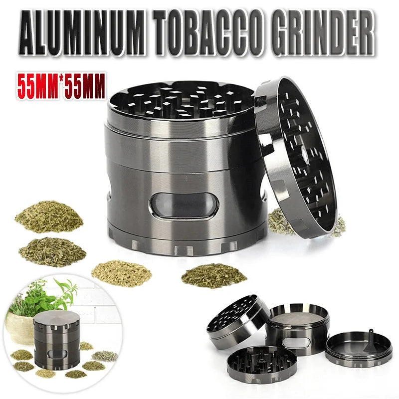 Zinc Alloy 4 Layer Aluminum Herbal Tobacco Herb