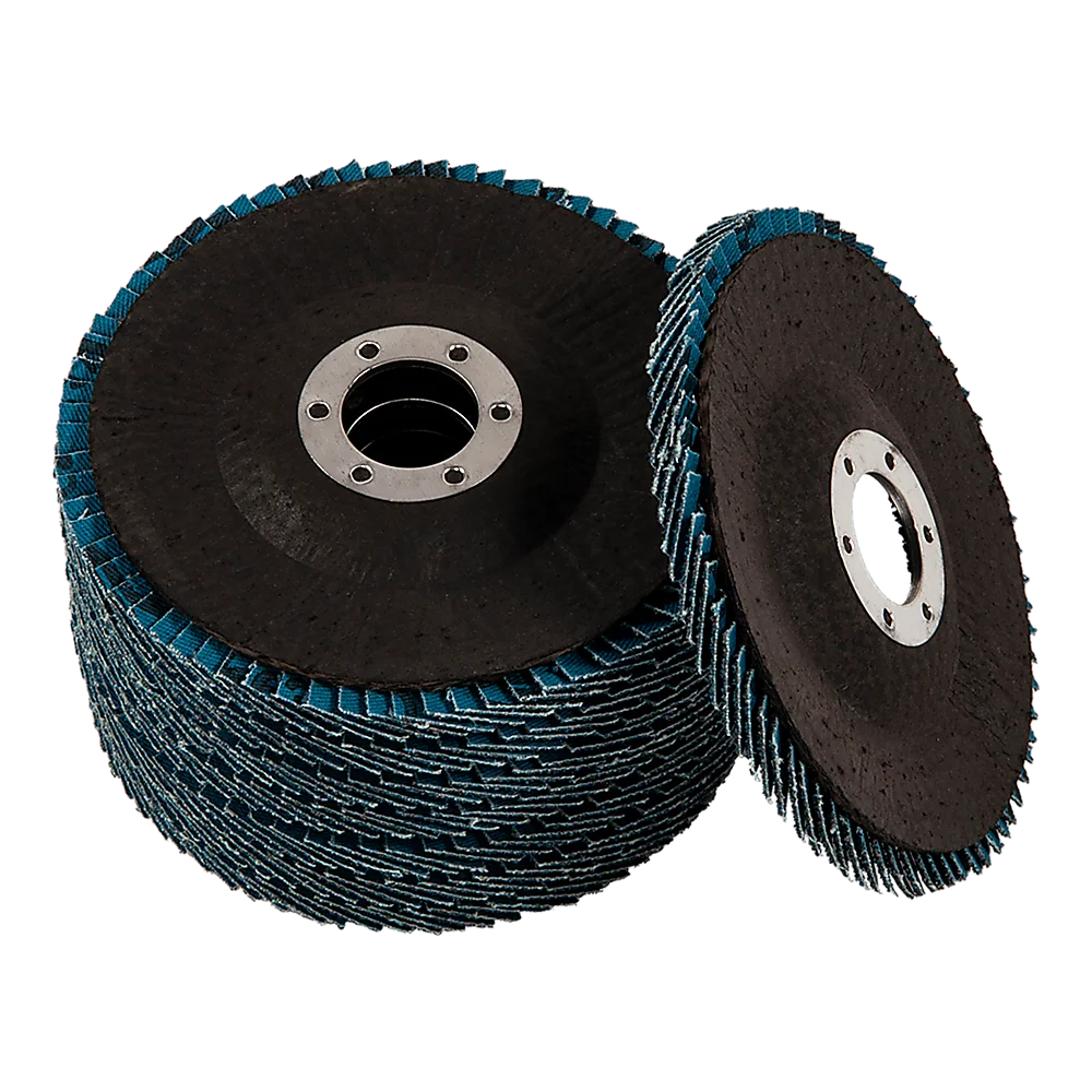 115mm zirconia flap disc with caster wheels and side handle rail