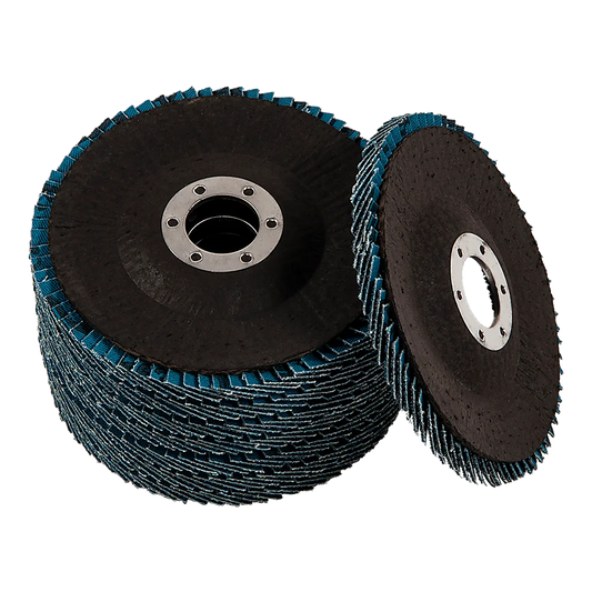 115mm zirconia flap disc with caster wheels and side handle rail