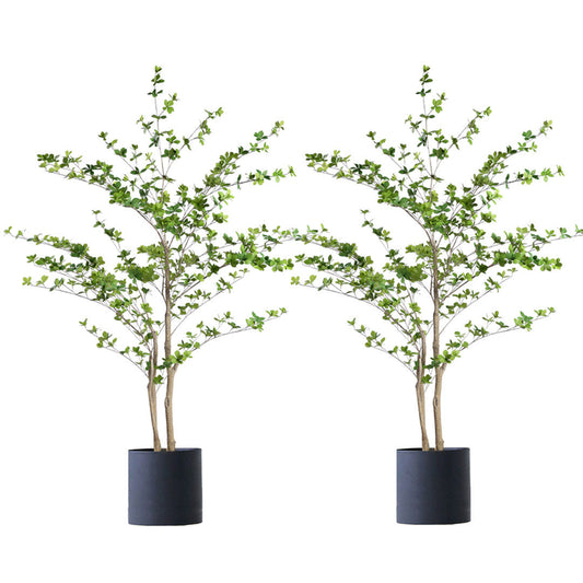 2X 150cm Green Artificial Indoor Watercress Tree Fake Plant Simulation Decorative - image1