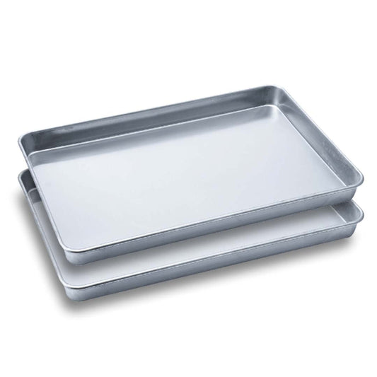 Premium 2X Aluminium Oven Baking Pan Cooking Tray for Baker Gastronorm 60*40*5cm - image1