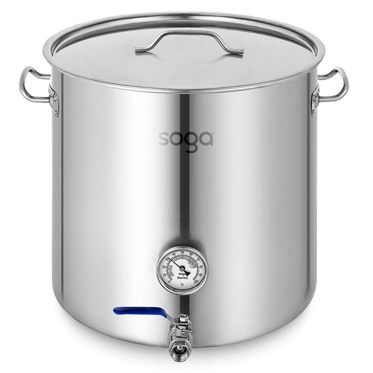 Premium Stainless Steel Brewery Pot 130L With Beer Valve 55*55cm - image1