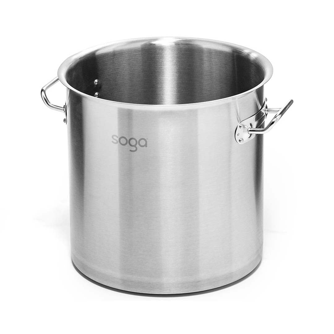 Premium Stock Pot 33L Top Grade Thick Stainless Steel Stockpot 18/10 Without Lid - image1