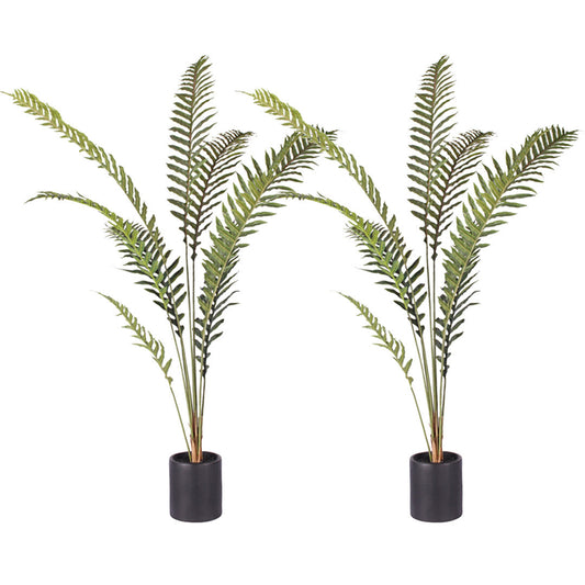 Premium 2X 180cm Artificial Green Rogue Hares Foot Fern Tree Fake Tropical Indoor Plant Home Office Decor - image1