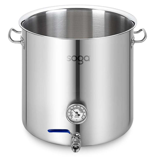 Premium Stainless Steel No Lid Brewery Pot 130L With Beer Valve 55*55cm - image1
