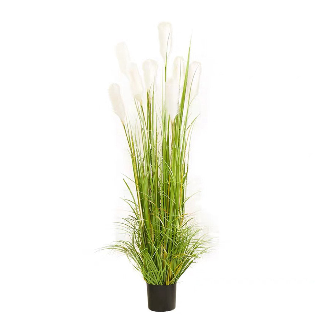 Premium 120cm Green Artificial Indoor Potted Reed Grass Tree Fake Plant Simulation Decorative - image1