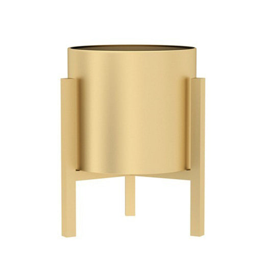 Premium 30cm Gold Metal Plant Stand with Flower Pot Holder Corner Shelving Rack Indoor Display - image1