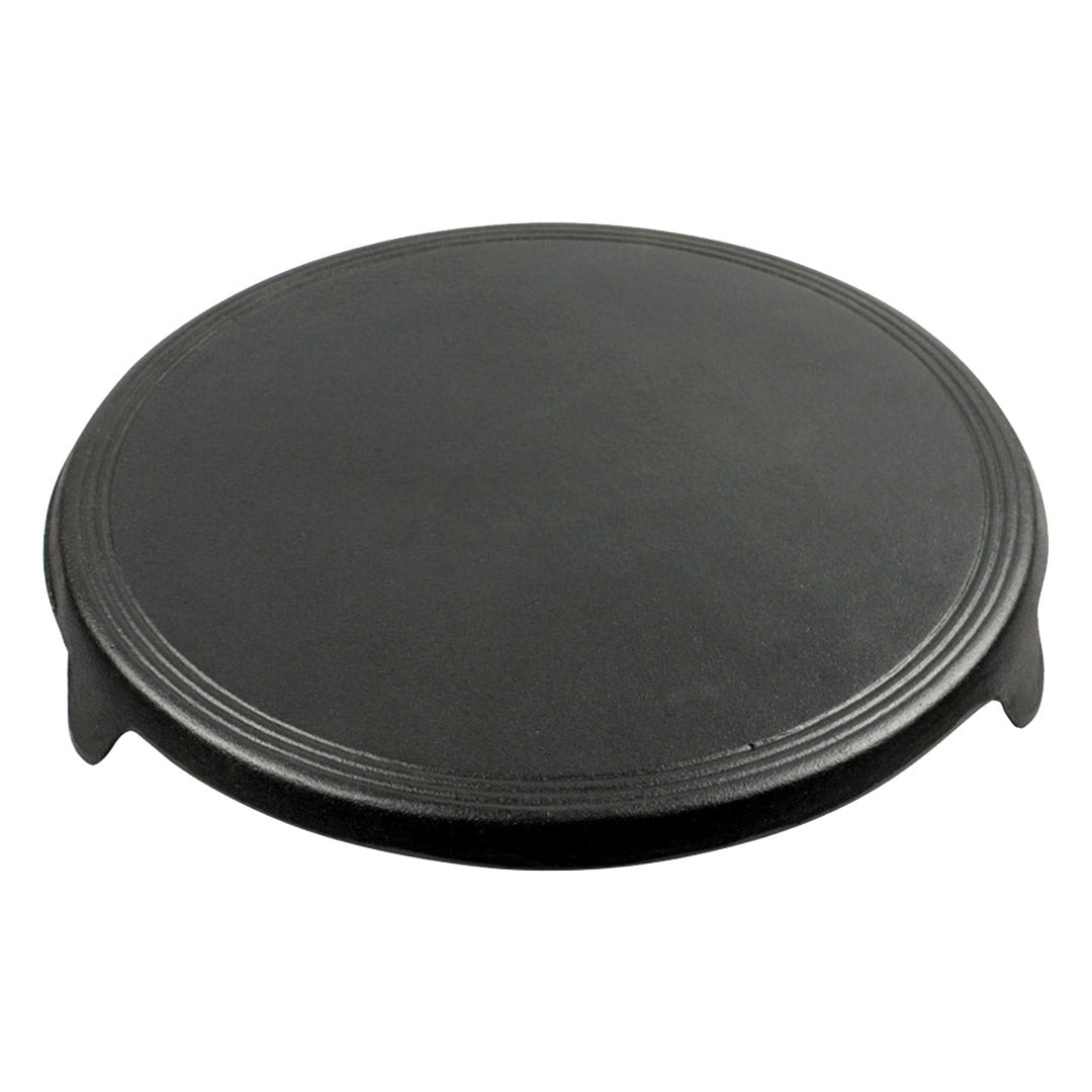 Premium 33CM Reversible Round Cast Iron Crepes Pan Baking Cookie Pancake Pizza Bakeware - image1