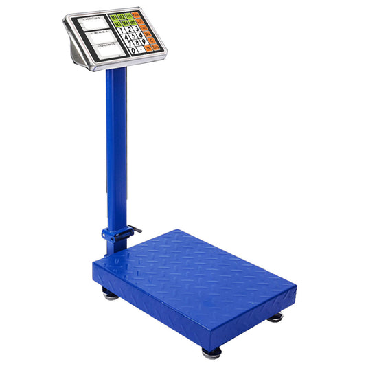 Premium 150kg Electronic Digital Platform Scale Computing Shop Postal Weight Blue - image1