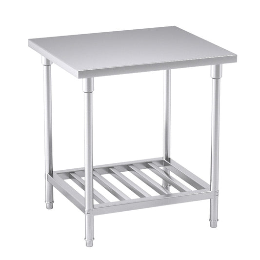 Premium Commercial Catering Kitchen Stainless Steel Prep Work Bench Table 80*70*85cm - image1