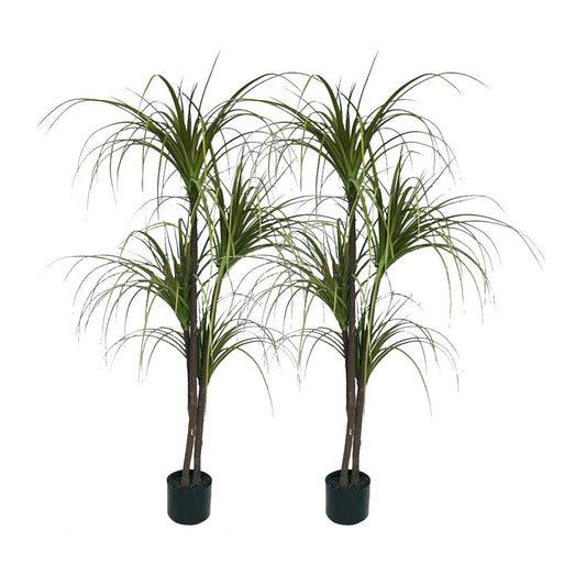 Premium 2X 150cm Green Artificial Indoor Dragon Blood Tree Fake Plant Simulation Decorative - image1