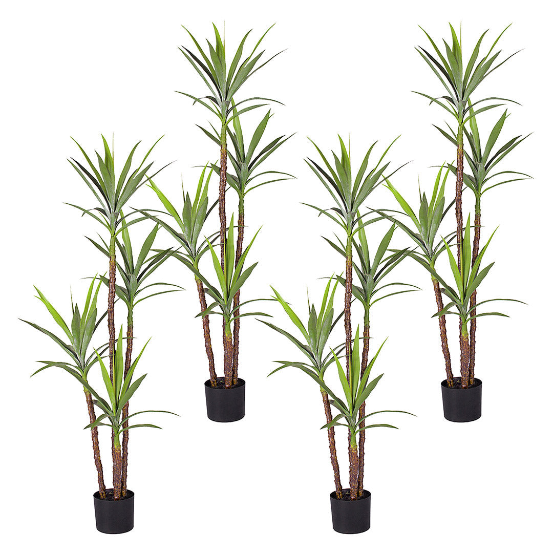 Premium 4X 180cm Artificial Natural Green Dracaena Yucca Tree Fake Tropical Indoor Plant Home Office Decor - image1