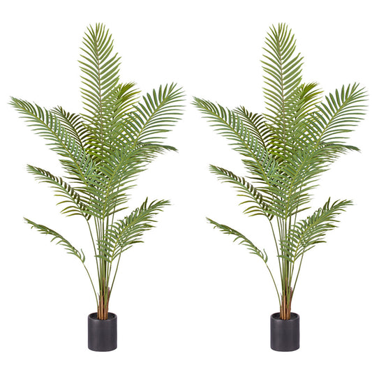 Premium 2X 210cm Green Artificial Indoor Rogue Areca Palm Tree Fake Tropical Plant Home Office Decor - image1