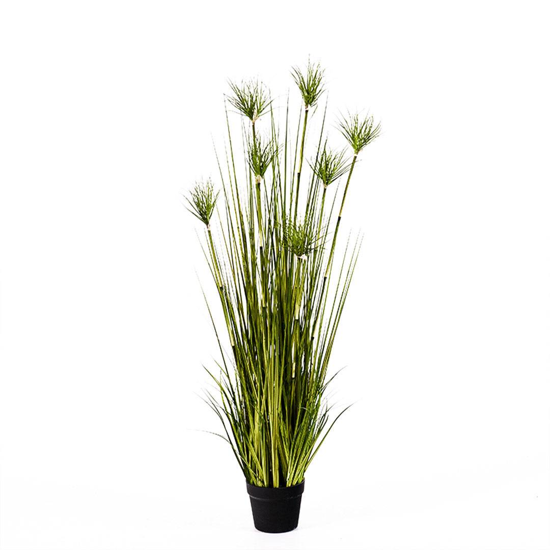 Premium 150cm Green Artificial Indoor Potted Papyrus Plant Tree Fake Simulation Decorative - image1